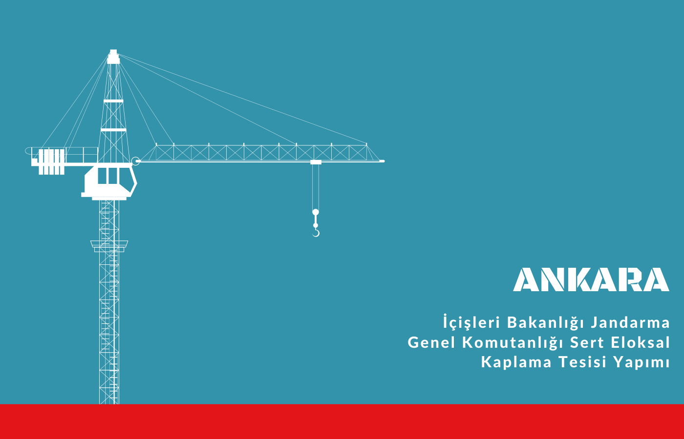 İçişleri Bakanlığı Jandarma Genel Komutanlığı Sert Eloksal Kaplama Tesisi Yapımı